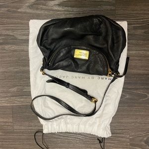 Marc by Marc Jacobs Classic Q Natasha Black Leather Crossbody Handbag